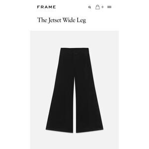 FRAME jetset high rise wise leg stretch black jeans size 1 sizes 25-29